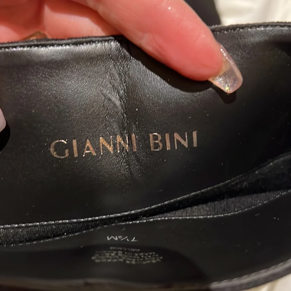 GIANNI BINI knee High Black Suede Boots.  #45